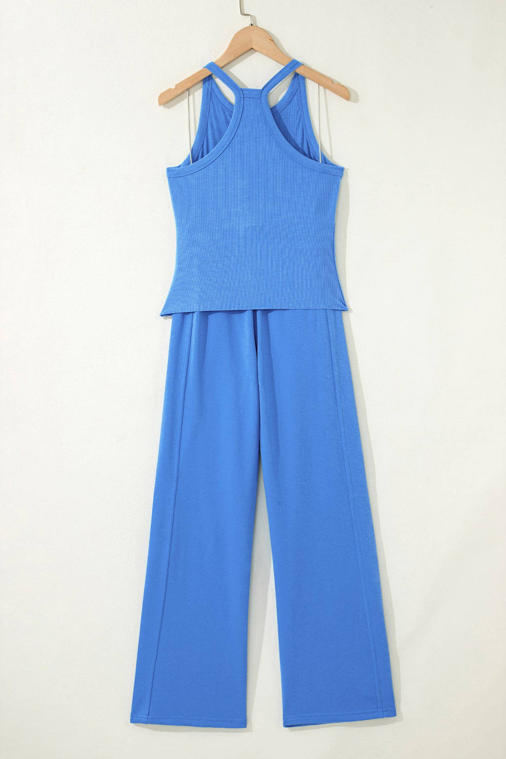 Ribbed Tank Top and Sweatpants Set (S-XL)