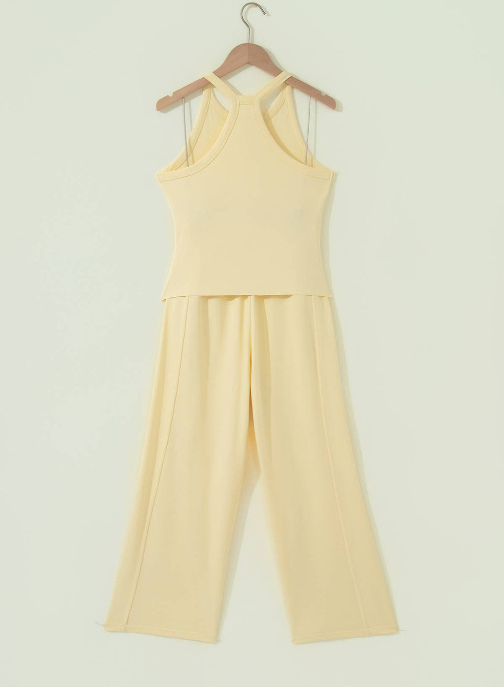Ribbed Tank Top and Sweatpants Set (S-XL)