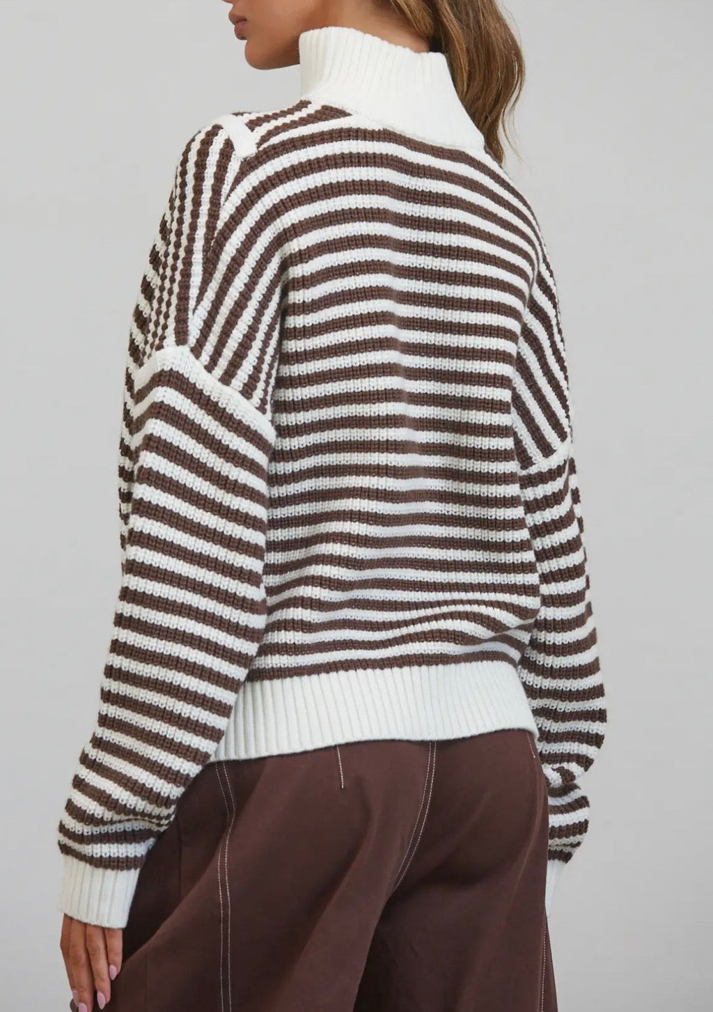 Preppy California Half-Zip Sweater
