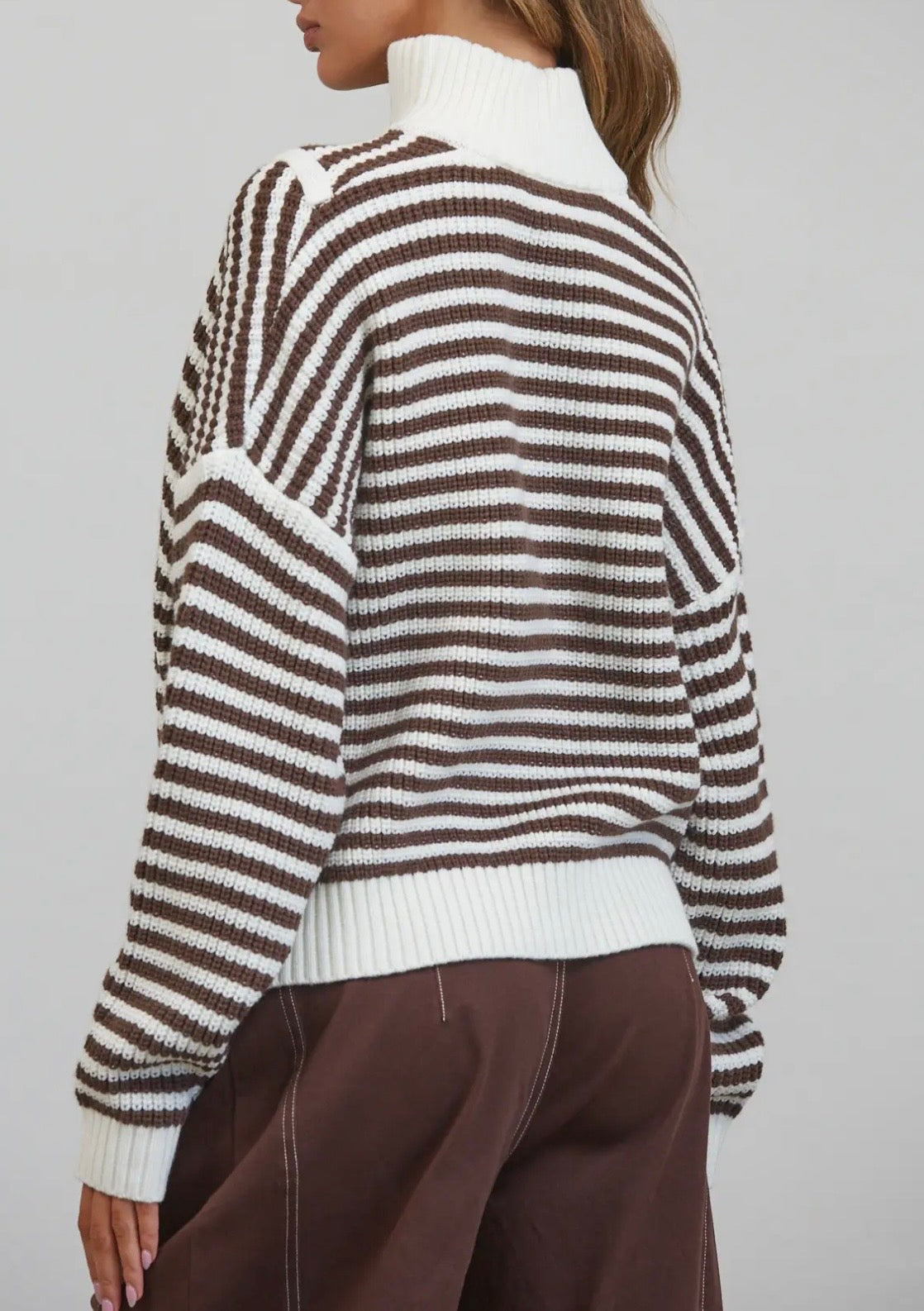 Preppy California Half-Zip Sweater